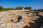  Ruinen des antiken minoischen Palastes von Malia. Kreta, Griechenland. 