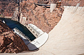 Aerial view of the Hoover Dam. Arizona, USA.