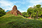 Ancient temple ruins of the Group E in My Son Sanctuary. Quang Nam Province, Vietnam.