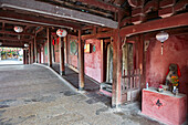 Interior view of the Japanese Covered Bridge. Hoi An Ancient Town, Quang Nam Province, Vietnam.