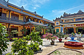 Bonsai garden at the Chua Phap Bao Pagoda. Hoi An Ancient Town, Quang Nam Province, Vietnam.