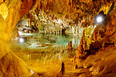  Indian Echo Caverns limestone cave with underground pond in Middletown, Dauphin County, Pennsylvania, USA 