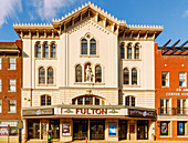  Fulton Theater on South Prince Street in Historic Downtown in Lancaster in Pennsylvania Dutch Country, Pennsylvania, USA 