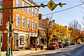 Main Street in Lititz im Pennsylvania Dutch Country, Lancaster County, Pennsylvania, USA