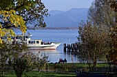  On the Fraueninsel, Chiemsee, Chiemgau, Upper Bavaria, Bavaria, Germany 