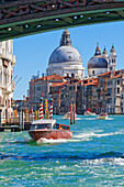  Dome of the Basilica of Santa Maria della Salute and Grand Canal, Venice, Veneto, Italy 