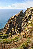 hiking trail from Prazeres to Paul do Mar,Madeira island,Atlantic Ocean,Portugal