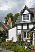 Berriew's cottages,Wales,United Kingdom,Great Britain,Europe