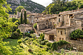  The medieval village of Saint-Guilhem-le-Désert, France, Europe 