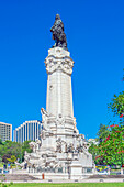 Denkmal des Marquês de Pombal am Platz Praça Marquês de Pombal, Stadtteil Avenidas Novas, Lissabon, Region Lisboa, Portugal