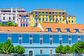 Ansichten von der Avenida 'Ribeira das Naus', Nähe Platz Praça do Comércio, Stadtteil Altstadt Baixa, Lissabon, Region Lisboa, Portugal