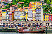  View of Porto here the district Cais da Ribeira, Portugal 