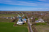 Windmühle Borgsum, Insel Föhr, Nordfriesland, Schleswig-Holstein, Deutschland