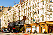  East Market Place with historic department store The Lit Brothers Building in Philadelphia in the Convention Center District in Philadelphia, Pennsylvania, USA, Pennsylvania, USA 