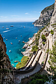  Via Krupp on Capri, Capri, Gulf of Naples, Italy 