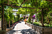  Arcade of the Hotel Luna on Capri, Capri, Gulf of Naples, Italy 