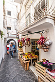  Shops in the streets of Capri, Capri, Gulf of Naples, Italy 