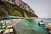  Bathing establishment Bagni di Tiberio on Capri, Gulf of Naples, Italy 