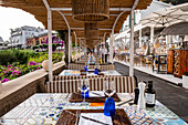 Restaurant Le Camerelle auf Capri, Golf von Neapel, Italien