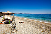 A pebble beach at Dilek Peninsula National Park, Aydin Province, Turkey.