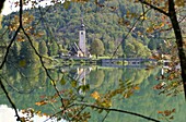  Janez-Krstnik Church in Ribcev Laz on Lake Bohinj, Triglav National Park, Julian Alps, Slovenia 