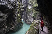  Tolmin Gorge near Tolmin on the Soca River, western Julian Alps, Slovenia 