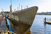  Historic Ships with submarine USS Torsk in the Inner Harbor in Baltimore, Maryland, USA 