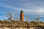  The Darßer Ort lighthouse at the tip of the Fischland-Darß-Zingst peninsula near Prerow, Mecklenburg-Vorpommern, Germany  