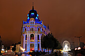 illuminations of the media library, Lights Festival,   Chartres, Eure-et-Loir department, Centre -Val de Loire region, France, Europe