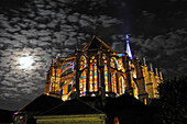 lightening of the Saint-Pierre Church,Chartres,Eure-et-Loir department,Centre region,France,Europe