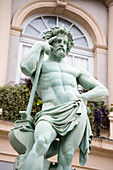 Allegorical statue, representing the mechanical industry, by Etienne Montagny (1816-1895), in front of the City Hall, Saint-Etienne,  Loire department, Auvergne-Rhone-Alpes region, France, Europe