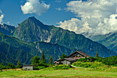  Kolmhaus and Dristner in the background, Brandenberger Kolm, Zillertal Alps, Tyrol, Austria 