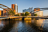  HafenCity Gate, Elbphilharmonie, Columbus House, Niederbaum Bridge, Hamburg, Germany 