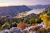  View over the Bay of Kotor, Montenegro 