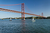 Ponte 25 de Abril, Tejo, Lissabon, Portugal