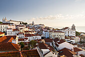  View from Miradouro das Portas do Sol, Santo Estêvão Church, Lisbon, Portugal 