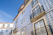  Alley in the Alfama district of Lisbon, Portugal 