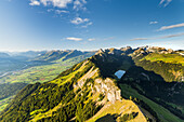  View from Hoher Kasten, Säntis, Alpstein, Appenzell, Switzerland 