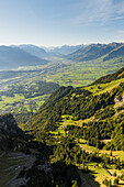  View from Hoher Kasten, Rhine Valley, Alpstein, Appenzell, Switzerland 