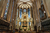  Altar in Erfurt Cathedral St. Mary&#39;s in Erfurt, Thuringia, Germany 