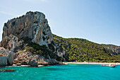 Strand, Cala Luna, Nationalpark Golf von Orosei, Parco Nazionale del Gennargentu e del Golfo di Orosei, Baunei, Nuoro, Sardinien, Italien