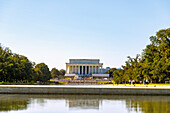  Lincoln Memorial at the National Mall and Memorial Parks in Washington DC, District of Columbia, USA 