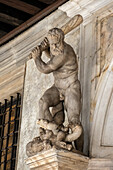 Statue of Hercules killing the Lernaean Hydra at Palazzo Ducale, Venice, Italy.