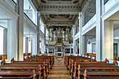  Interior of the castle church of Friedenstein Castle in Gotha, Thuringia, Germany  