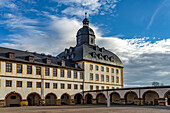  Courtyard of Friedenstein Castle in Gotha, Thuringia, Germany  