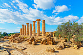 Temple of Heracles, Valley of Temples, Agrigento, Sicily, Italy