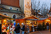  Christmas market at Schrannenplatz in Erding in Bavaria in Germany 