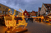  Christmas market at Kleiner Platz in Erding in Bavaria in Germany 