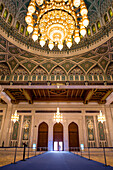 Sultan Qaboos Grand Mosque, Muscat, Sultanate of Oman, Arabian Peninsula, Middle East