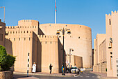 Festung von Nizwa, Nizwa, Ad-Dakhiliyah-Region, Sultanat Oman, Arabische Halbinsel, Naher Osten